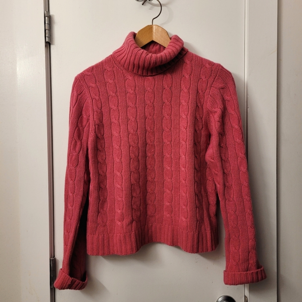 J. Crew cable knit turtleneck sweater (XL)